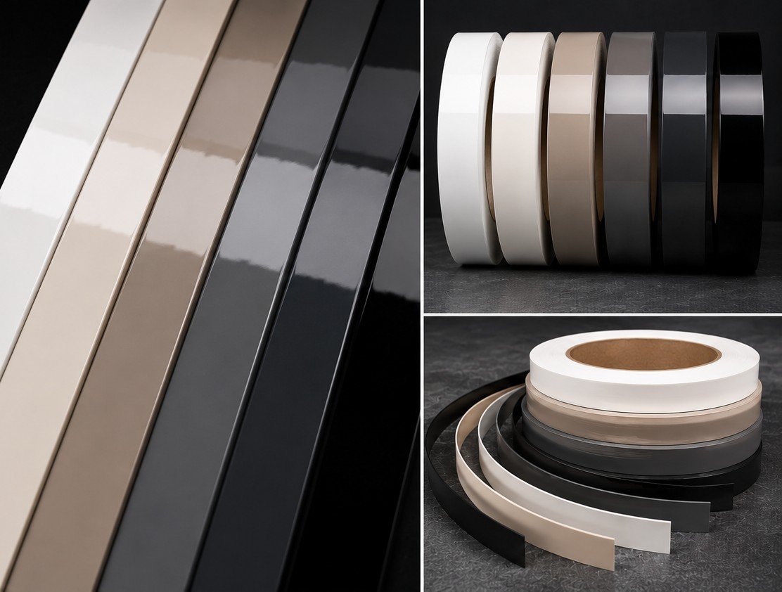 High gloss edge band finish