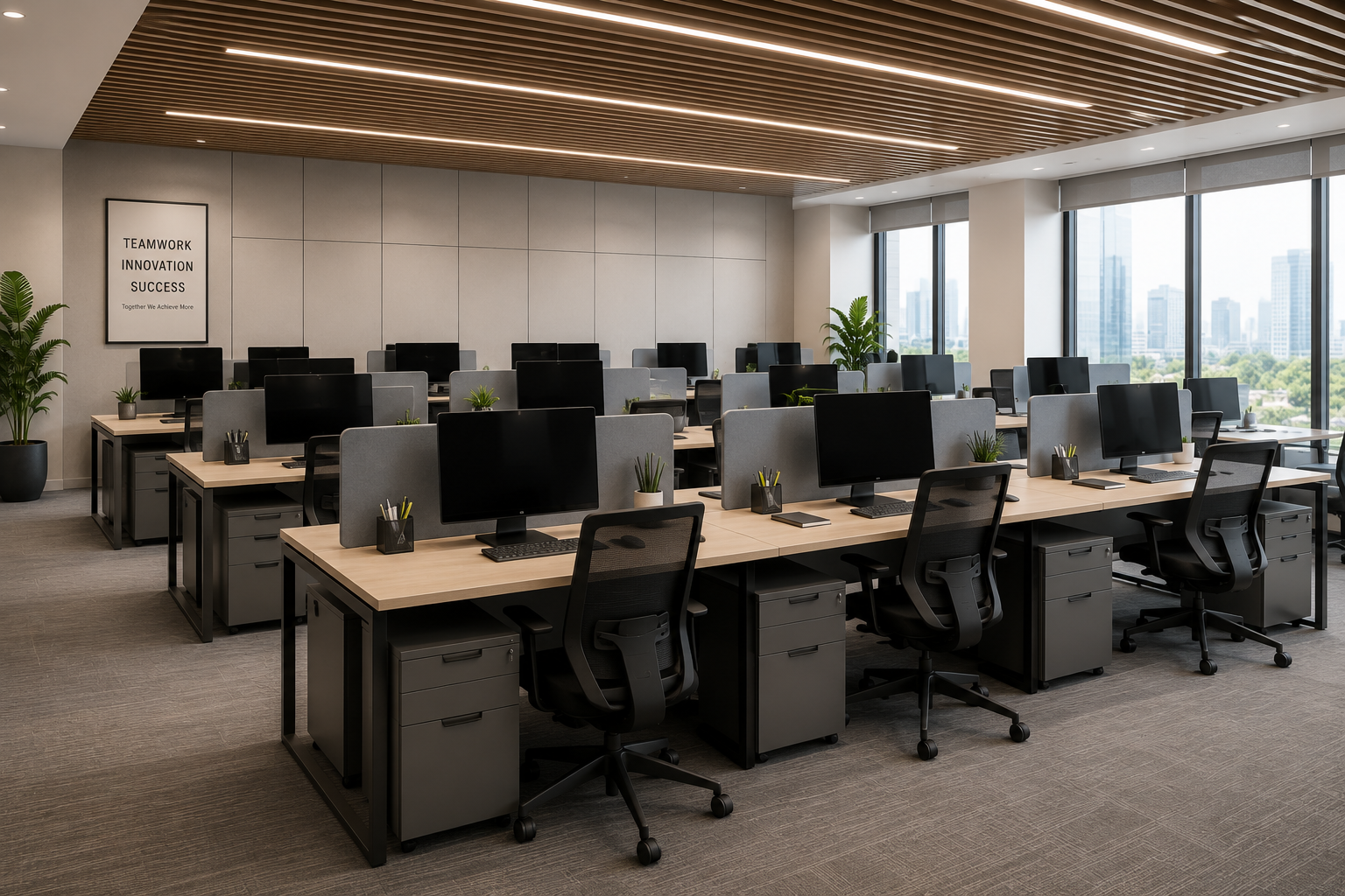 Office furniture applications for edge bands